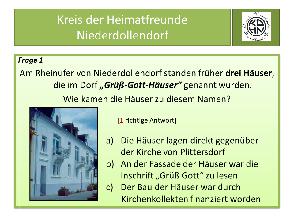 TKP Frage 1 / 13